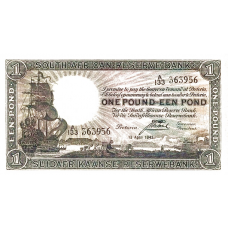 P 84e South Africa - 1 Pound Year 1943 (Condition: FR+)
